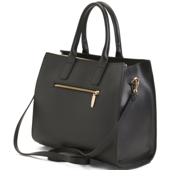 OFFICINA ARTIGIANA Made In Italy Ruga Leather Structured Shoulder handBag - Picture 4 of 11